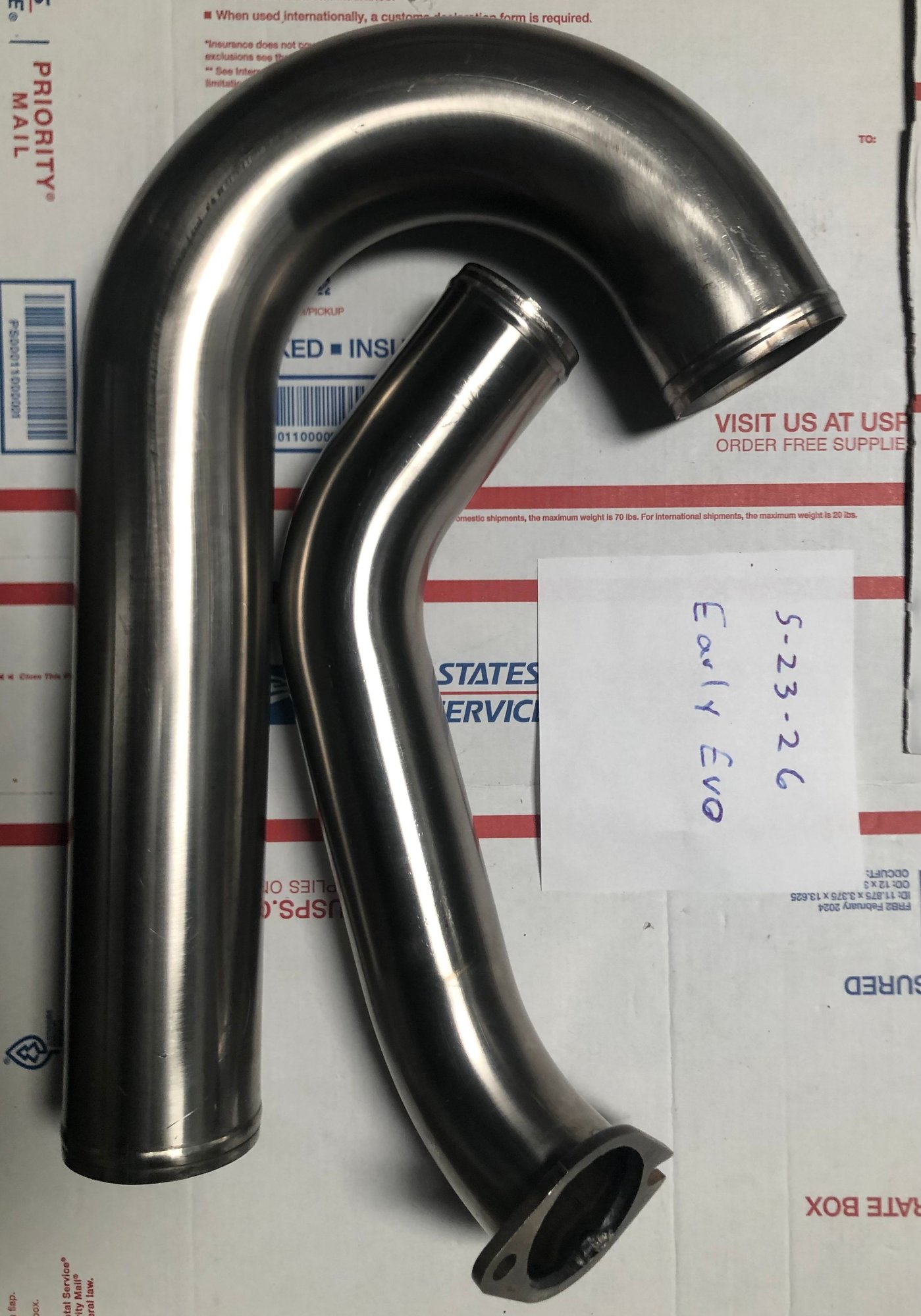 Engine - Intake/Fuel - BR lower intercooler pipe set - Used - 2003 to 2006 Mitsubishi Lancer Evolution - Henderson, NV 89052, United States
