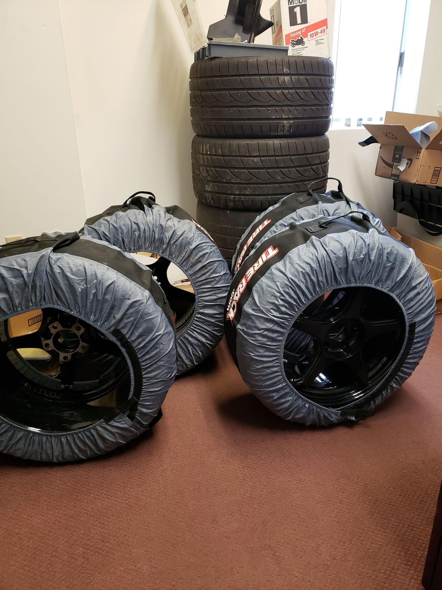Wheels and Tires/Axles - Brand new Riken Raptors on brand new paint and powder coated D-Force 18x10 rims - New - 2008 to 2015 Mitsubishi Lancer Evolution - 2000 to 2019 Ford Mustang - Queensbury, NY 12804, United States