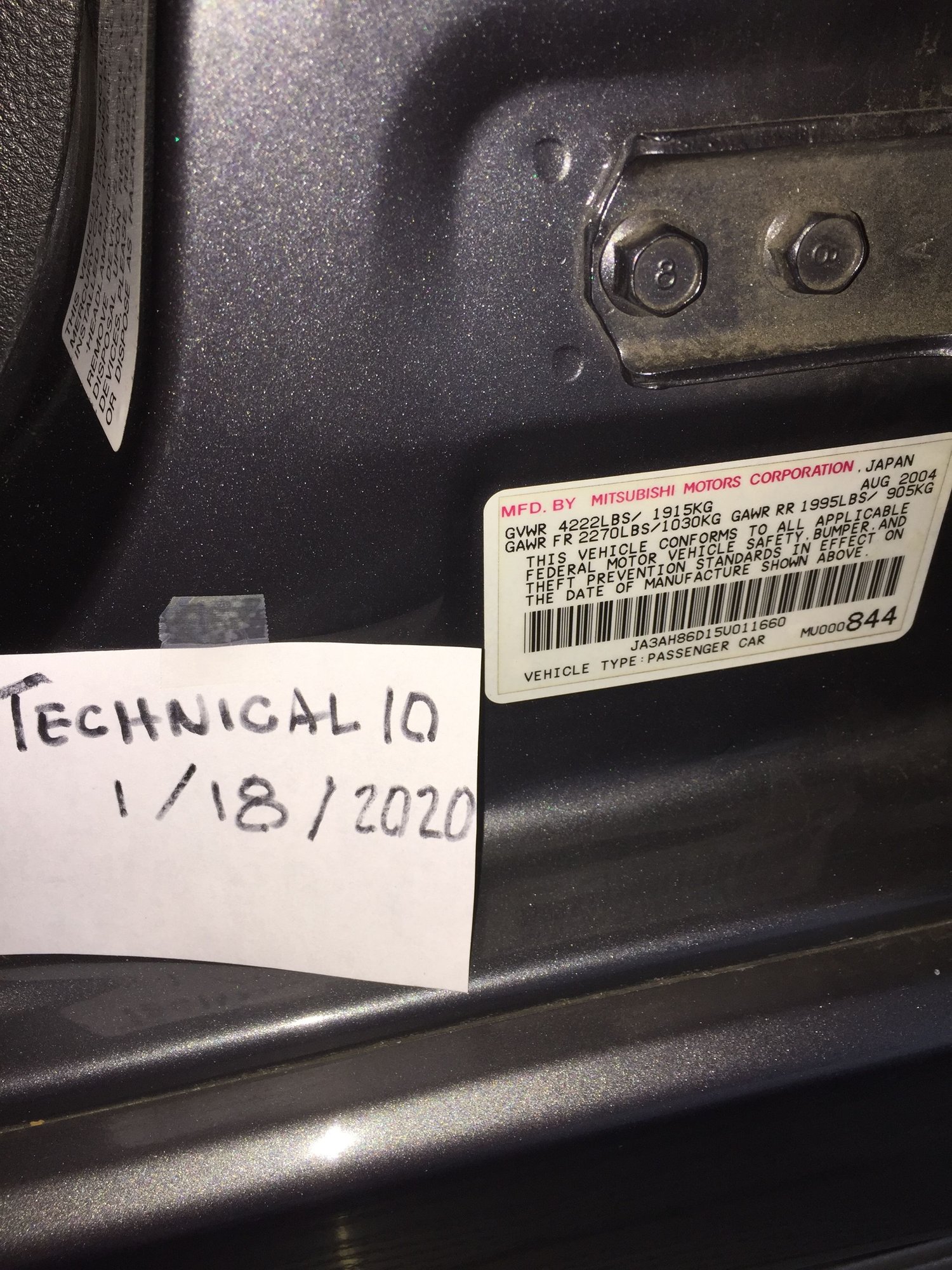 2005 Mitsubishi Lancer Evolution - 2005 Evolution MR - Used - VIN JA3AH86D15U011660 - 16,993 Miles - 4 cyl - AWD - Manual - Sedan - Gray - Inverness, FL 34453, United States