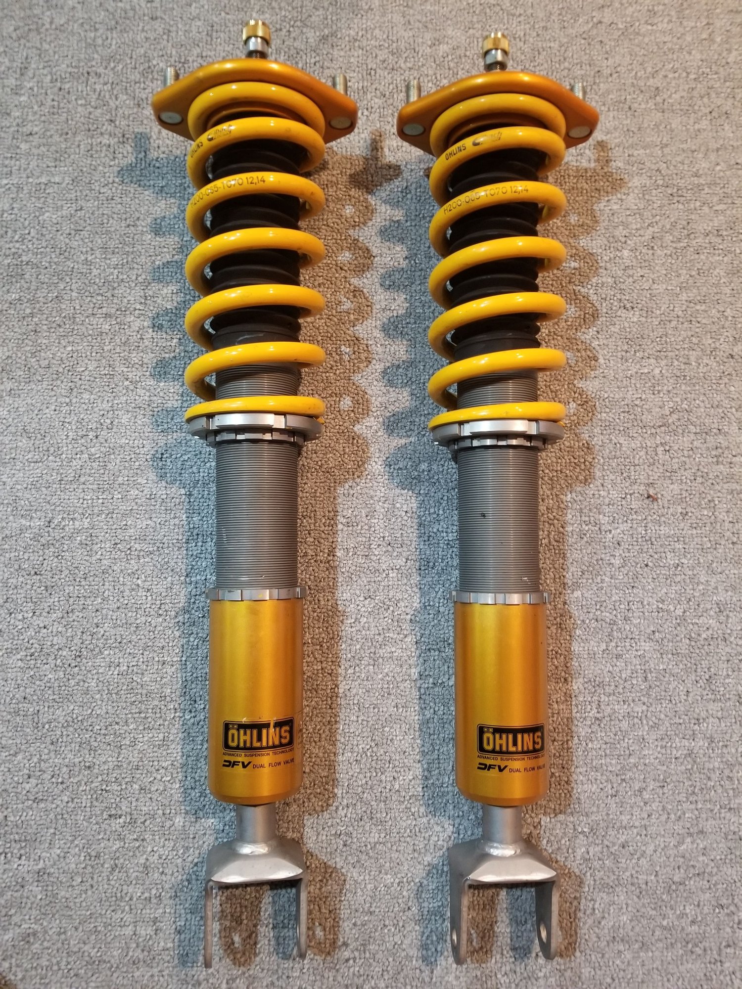 Steering/Suspension - Set of Ohlins DFV coilovers for Evo - Used - 2003 to 2005 Mitsubishi Lancer Evolution - Regina, SK S4R, Canada