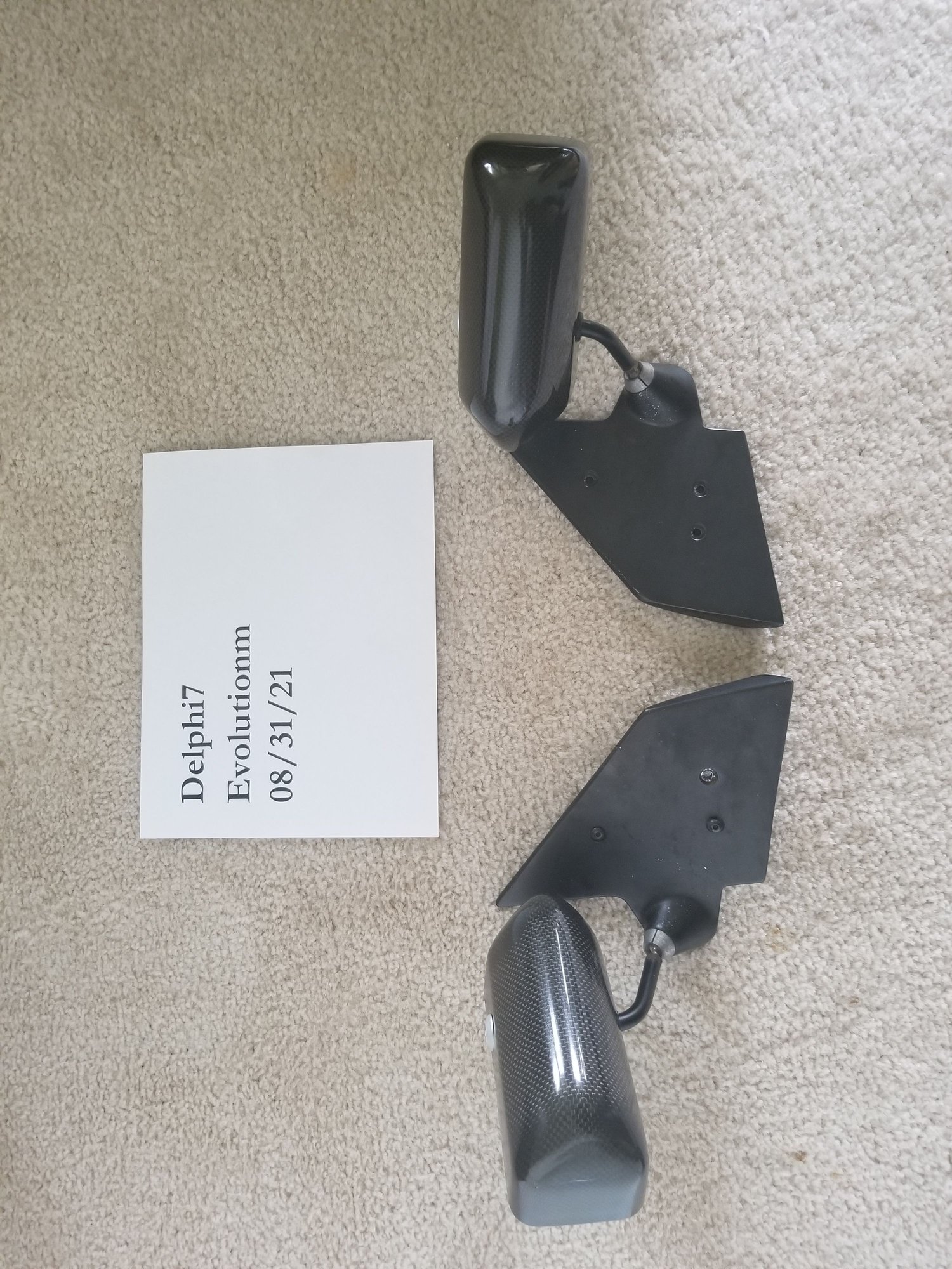 Exterior Body Parts - Craft Square Japan Carbon Fiber Mirrors $550 - Used - 2008 to 2016 Mitsubishi Lancer Evolution - Fairfax, VA 22031, United States