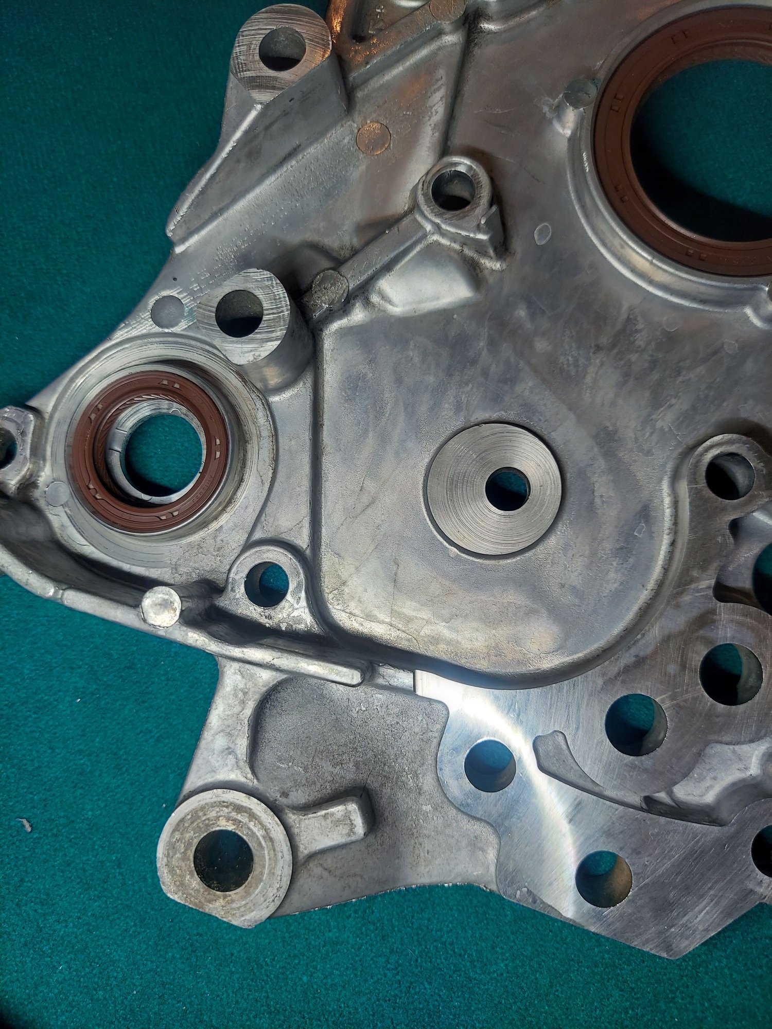 Engine - Internals - Evo 9 4g63 oil pump / front cover w/ 20K miles on it - Used - 2002 to 2007 Mitsubishi Lancer Evolution - South Chicago Suburbs, IL 60475, United States