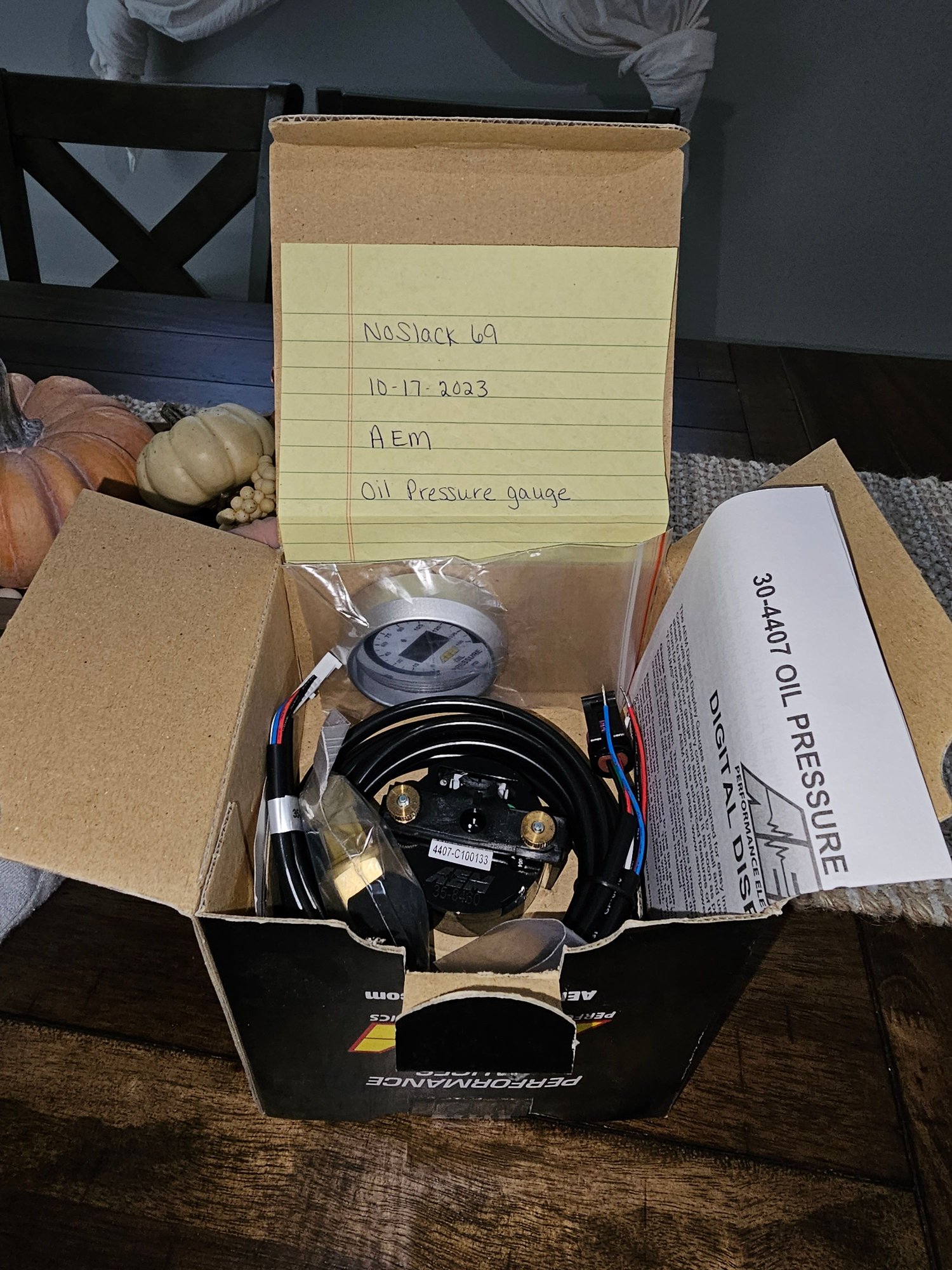 Engine - Power Adders - Brand New AEM oil pressure gauge - New - All Years Mitsubishi Lancer Evolution - West Portsmouth, OH 45663, United States