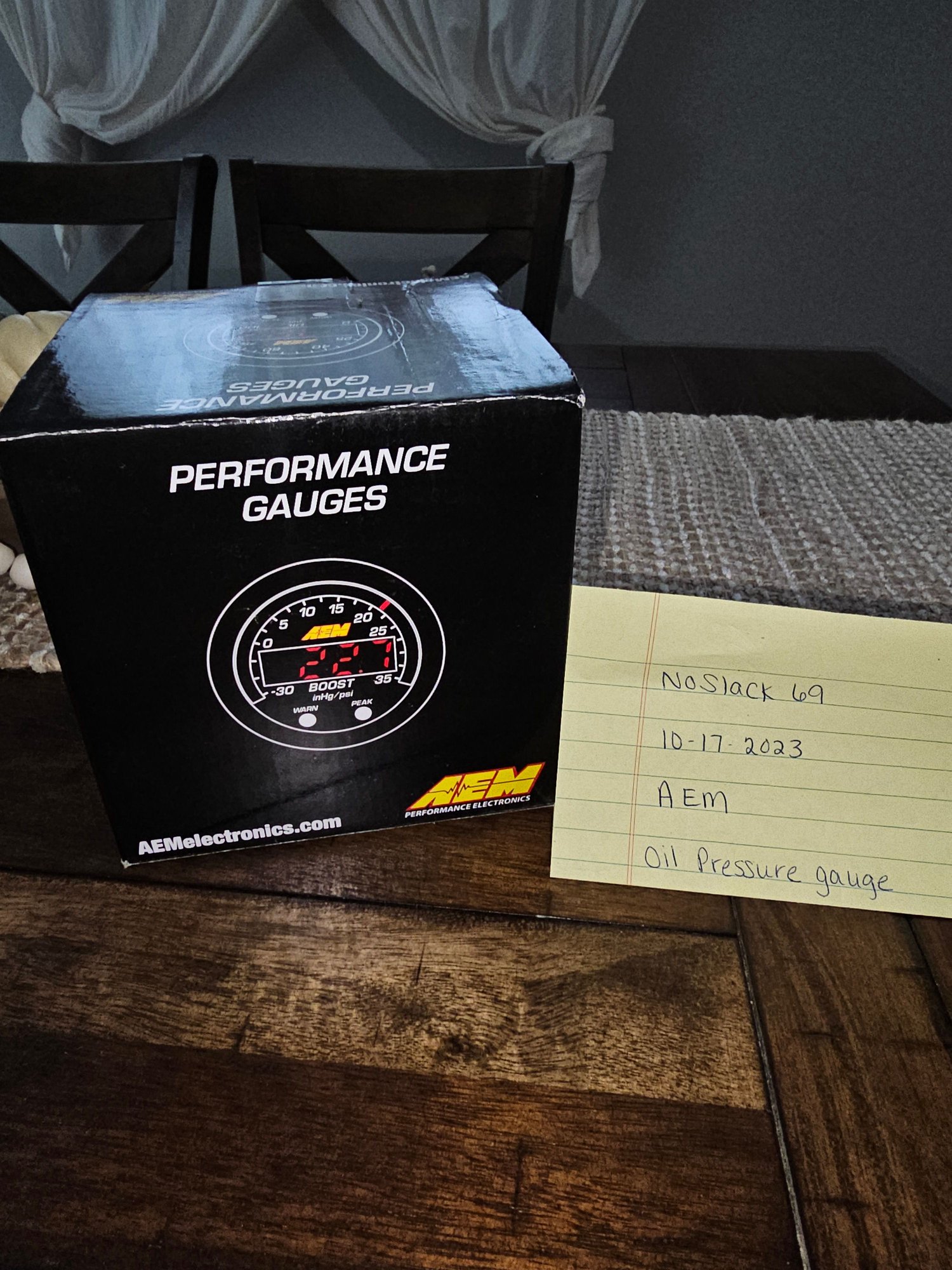 Engine - Power Adders - Brand New AEM oil pressure gauge - New - All Years Mitsubishi Lancer Evolution - West Portsmouth, OH 45663, United States