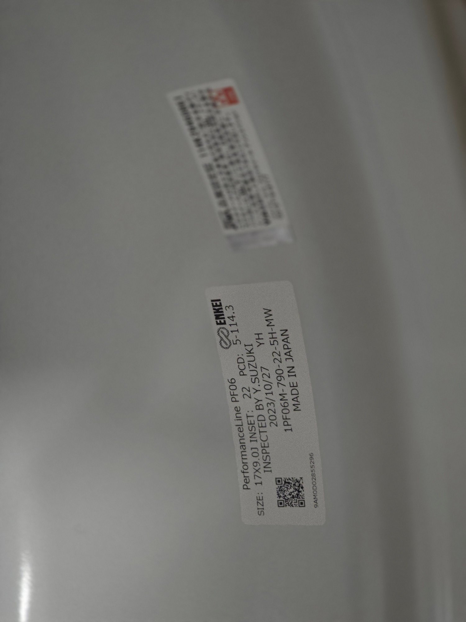 Wheels and Tires/Axles - New Enkei Japan PF06 17x9 +22 machined white - New - All Years  All Models - Burlingame, CA 94010, United States