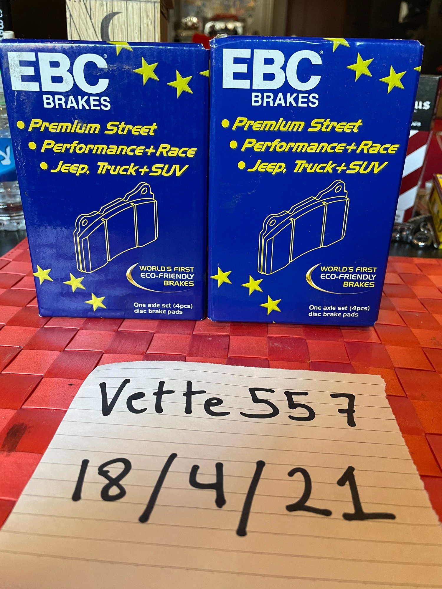 Brakes - FS : EBC RED STUFF Ceramic brake pads Fr & Rr - New - 1997 to 2007 Mitsubishi Lancer Evolution - Springfield Gardens, NY 11413, United States