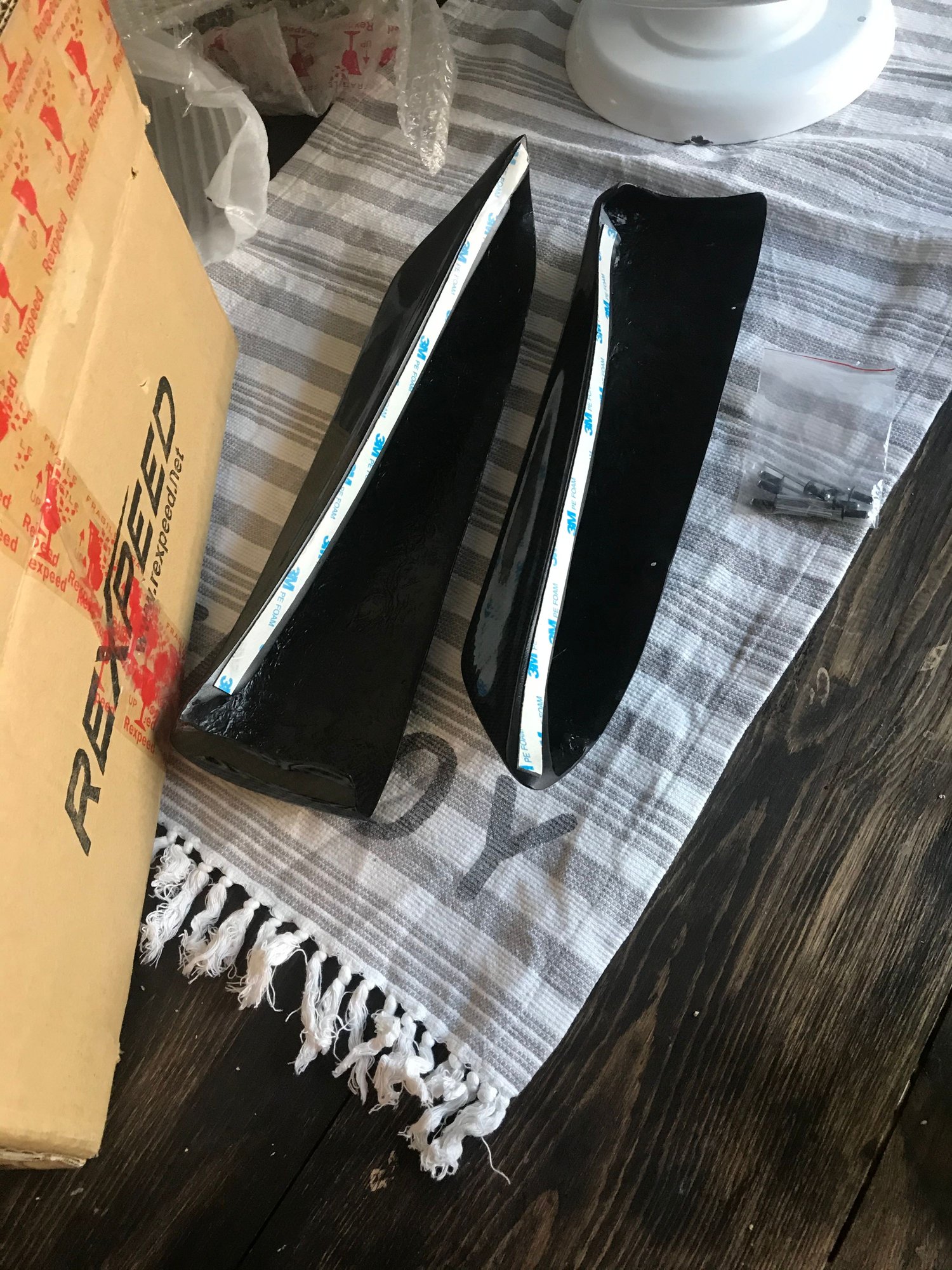Exterior Body Parts - New rexpeed carbon fiber rear spats - New - 2008 to 2015 Mitsubishi Lancer Evolution - Fortville, IN 46040, United States