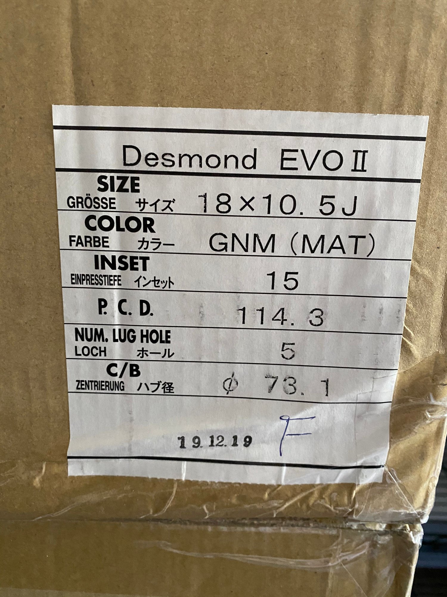 Wheels and Tires/Axles - Desmond Regamaster EVO2 18x10.5 +15 5x114.3 - New - 2002 to 2014 Any Make All Models - Rio Rancho, NM 87124, United States