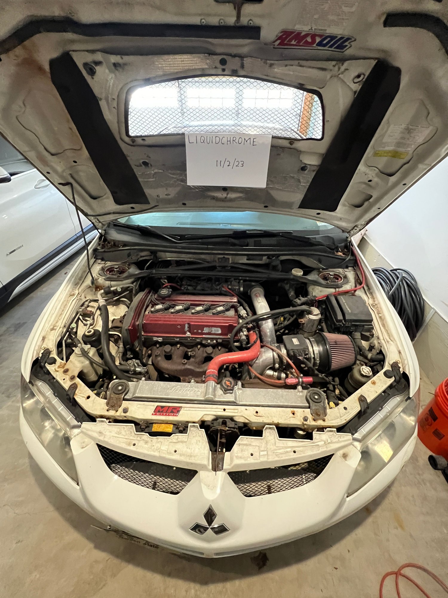 2005 Mitsubishi Lancer Evolution - 2005 Evo 8 MR - needs lot of work - Used - VIN JA3AH86D55U011435 - 190,000 Miles - 4 cyl - AWD - Manual - Sedan - White - River Edge, NJ 07661, United States