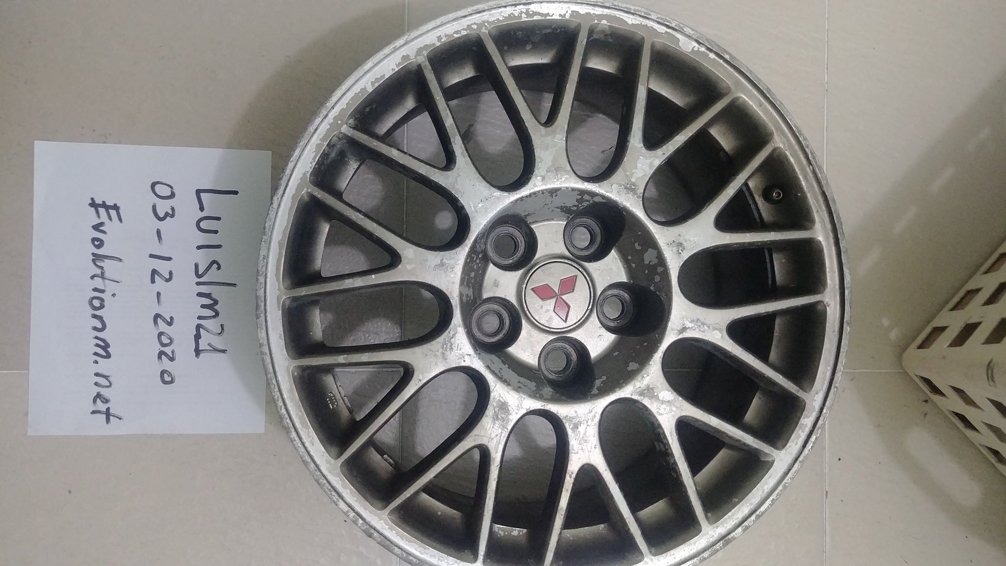 2004 Mitsubishi Lancer Evolution - Evo 7 OEM Rims Pair (just 2) - Wheels and Tires/Axles - $360 - Santo Domingo, Dominican Republic
