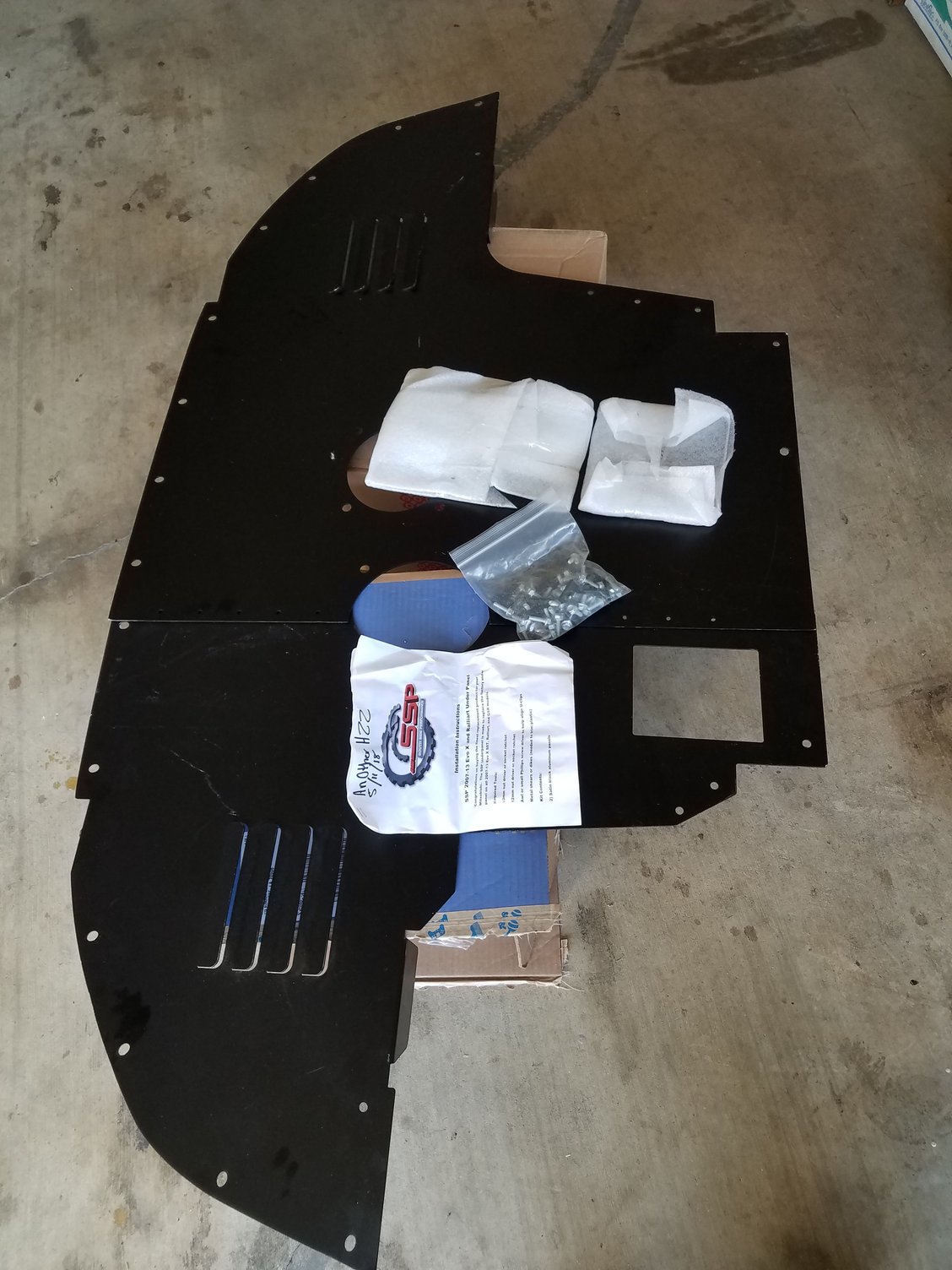 Interior/Upholstery - SSP 2pc undertray - New - 2008 to 2015 Mitsubishi Lancer Evolution - Lafayette, LA 70508, United States