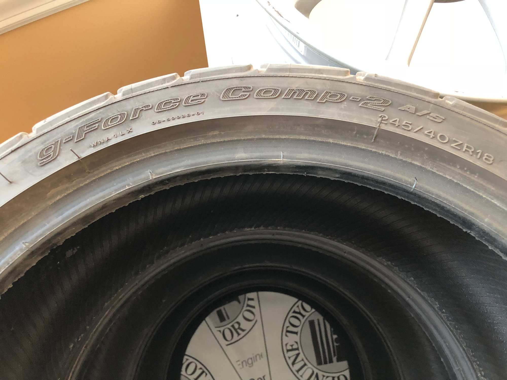 Wheels and Tires/Axles - Used Four (4) BFGoodrich g-Force Comp-2 A/S Tires 245/40R18 - Used - All Years Mitsubishi Lancer Evolution - All Years Subaru WRX - All Years Subaru WRX STI - All Years Subaru Impreza - All Years Mitsubishi Lancer - Elmwood Park, IL 60707, United States