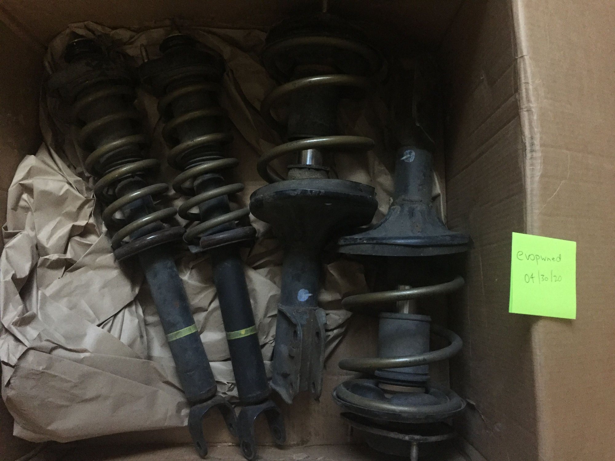 Steering/Suspension - FS: Stock Evo 9 KYB Struts w/ Tien H Tech Lowering Springs - Used - 2003 to 2006 Mitsubishi Lancer Evolution - Tallahassee, FL 32303, United States