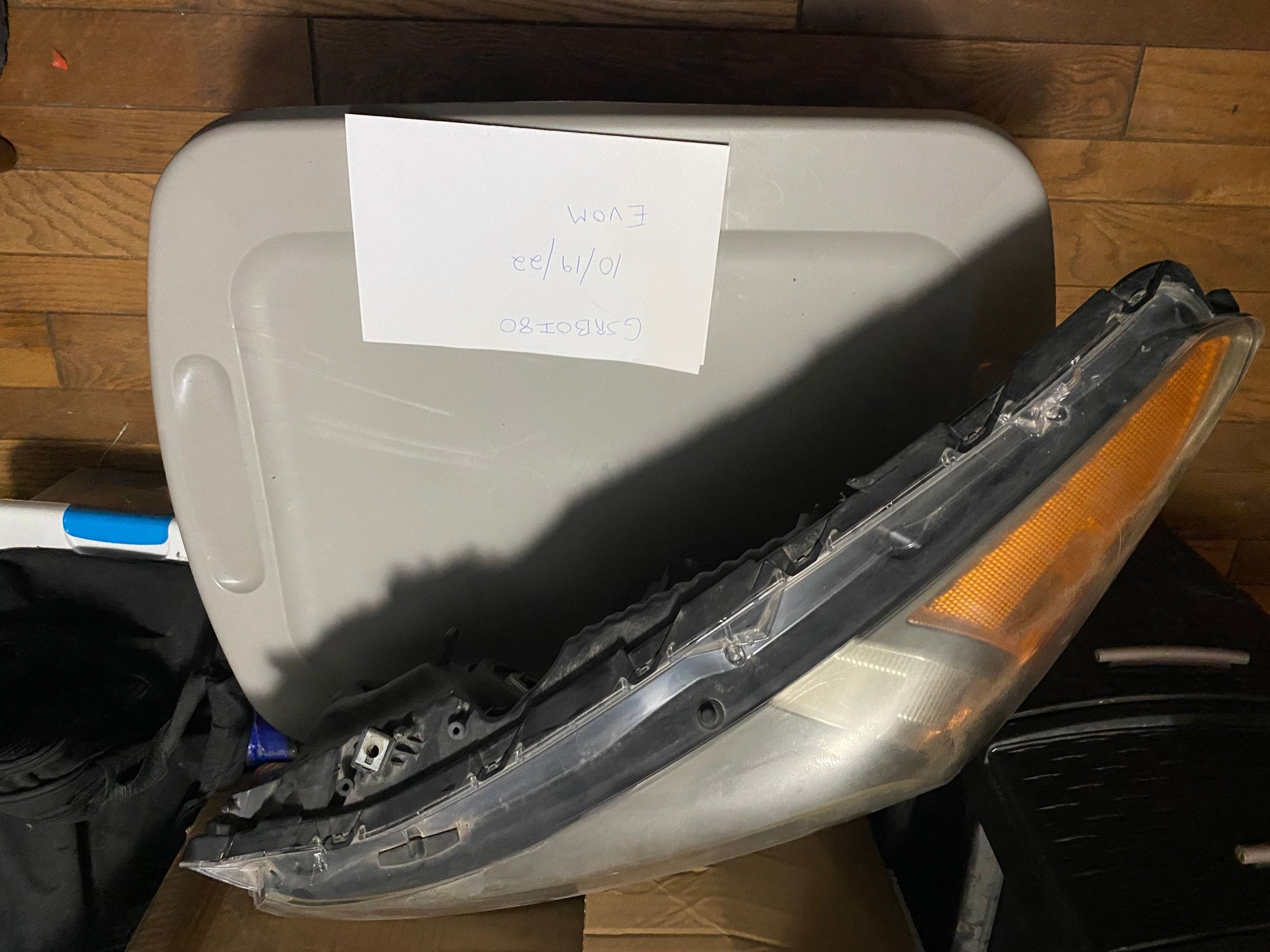 Lights - FS: LH Black Housing Headlight Assembly - Used - 2003 to 2006 Mitsubishi Lancer Evolution - Poconos, PA 18302, United States