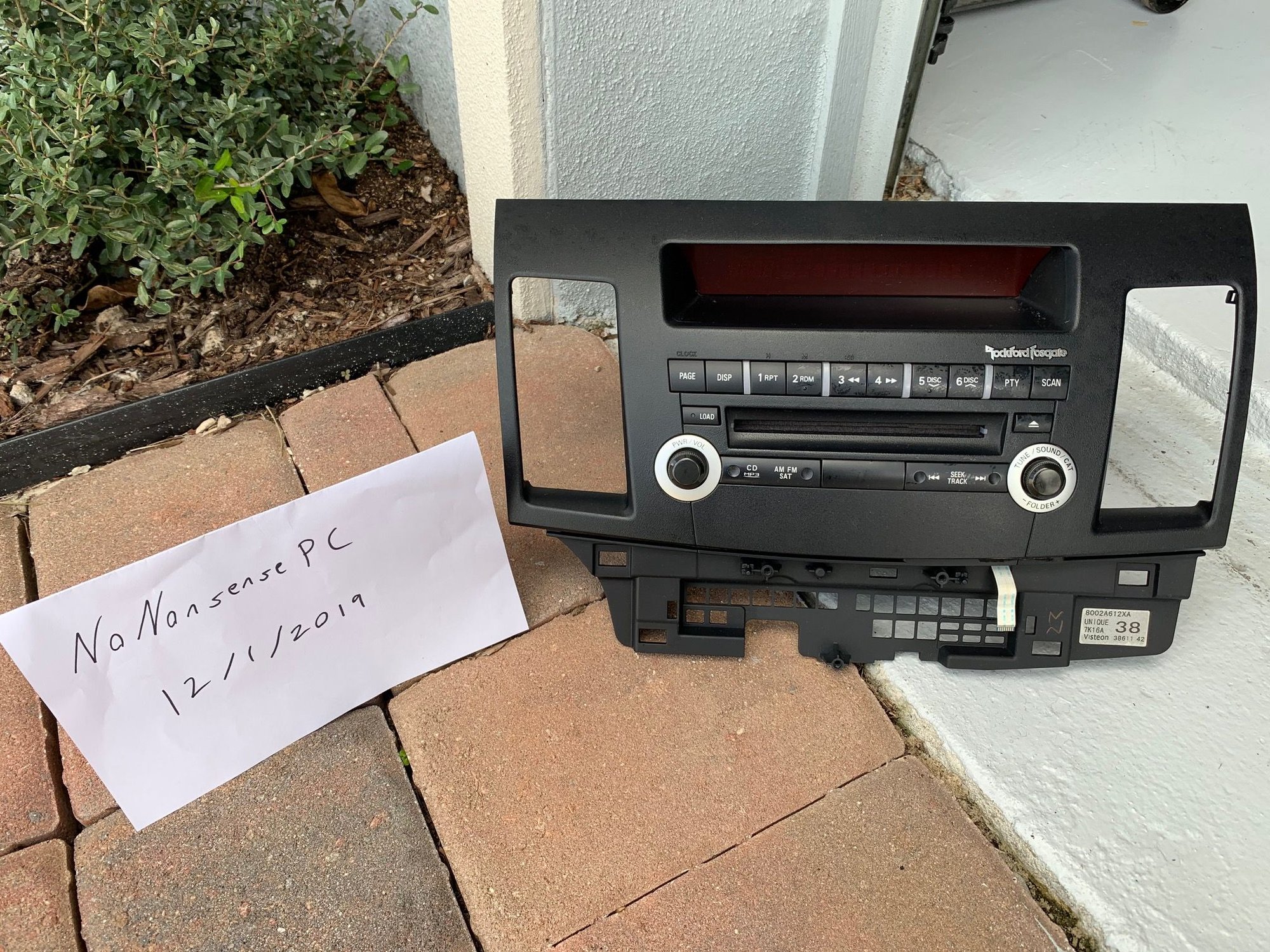 Audio Video/Electronics - OEM Rockford Fosgate Radio/CD - Used - 2008 to 2015 Mitsubishi Lancer Evolution - Orlando, FL 32824, United States