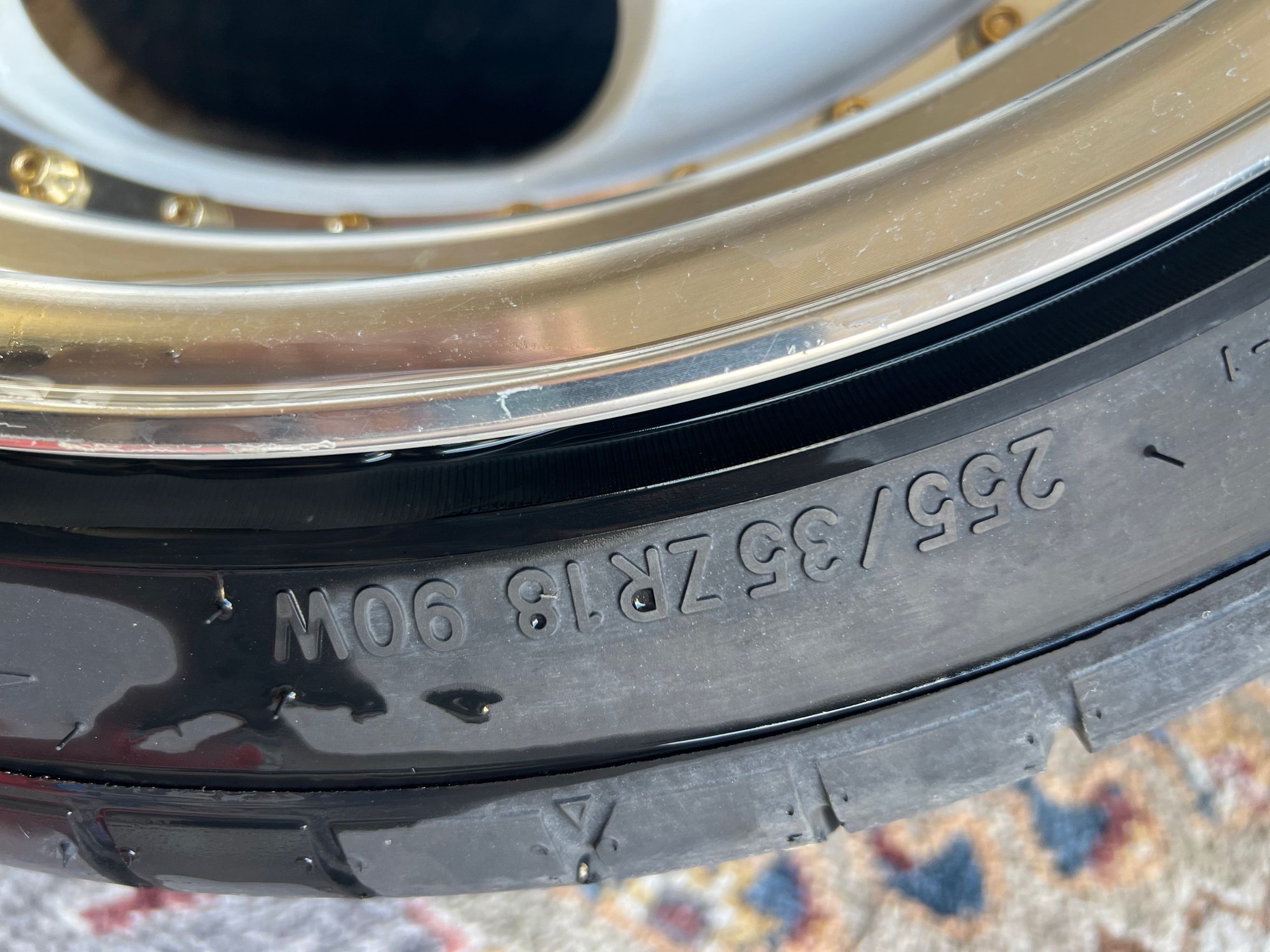 Wheels and Tires/Axles - Varrstoen ES6 (Work Meister Reps) White w/Machined Face Gold Rivets 18x10.5 +22 - Used - 0  All Models - Aubrey, TX 76227, United States