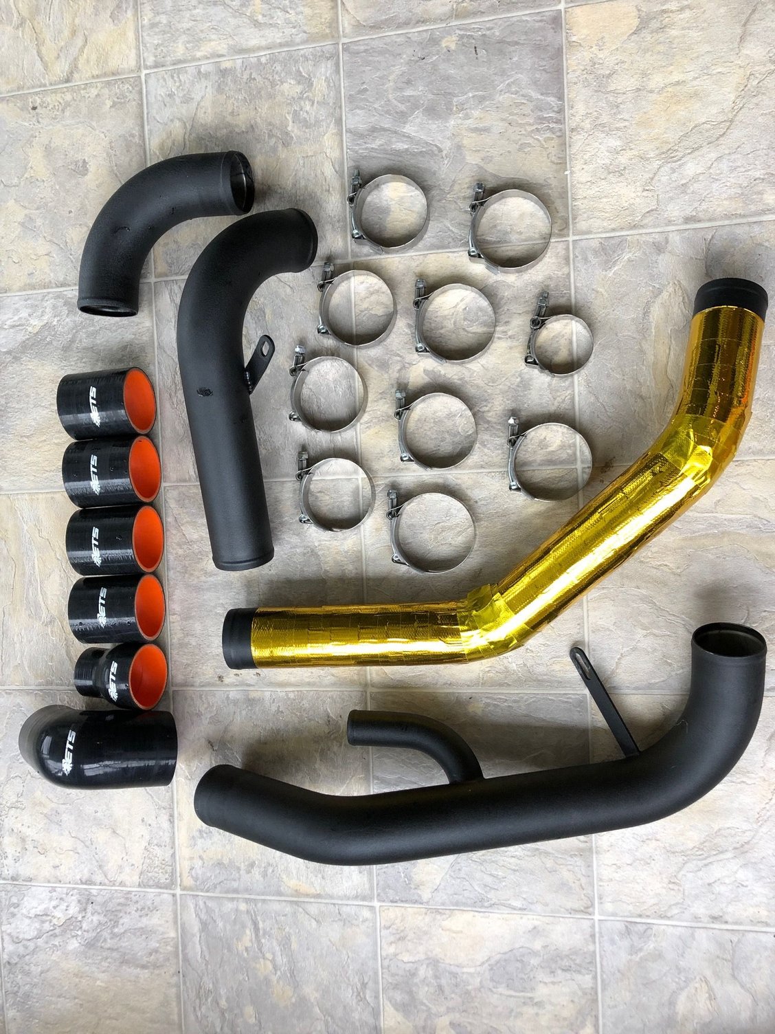 Engine - Intake/Fuel - ETS Upper and Lower Intercooler piping kit for EVO X - Used - 2008 to 2015 Mitsubishi Lancer Evolution - Alexandria, VA 22310, United States
