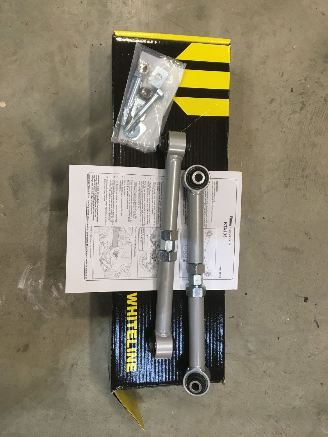 Steering/Suspension - Evo X Whiteline Rear Control Arms - New - 2008 to 2015 Mitsubishi Lancer Evolution - Reading, PA 19609, United States