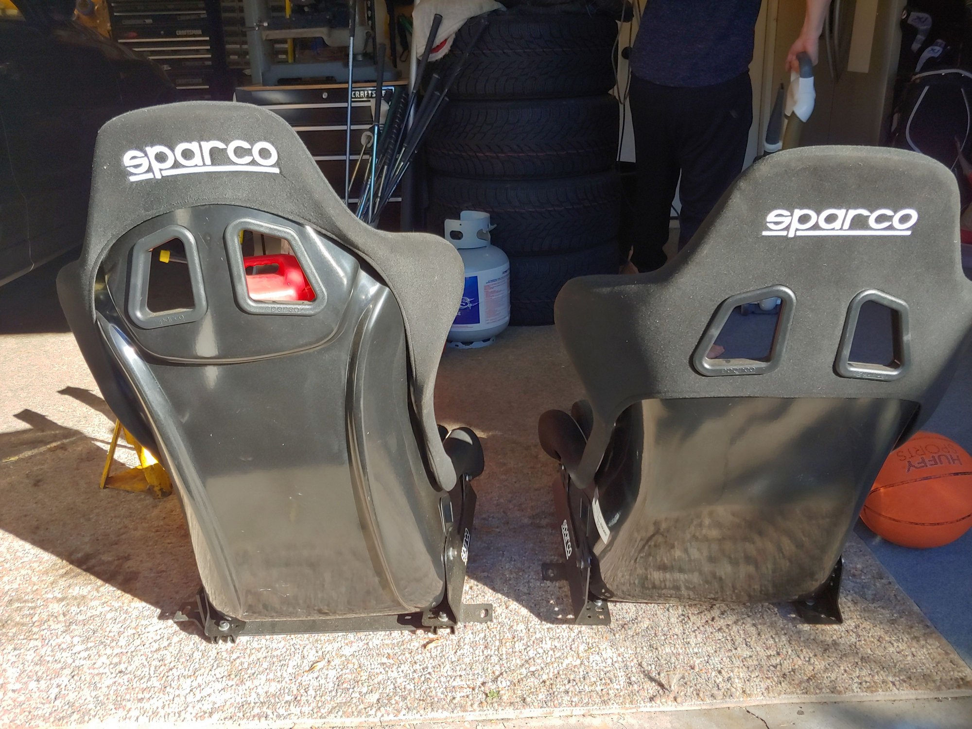 Interior/Upholstery - 2 Sparco Evo II US race seats - Used - 2003 to 2006 Mitsubishi Lancer Evolution - Rochester, NY 14610, United States