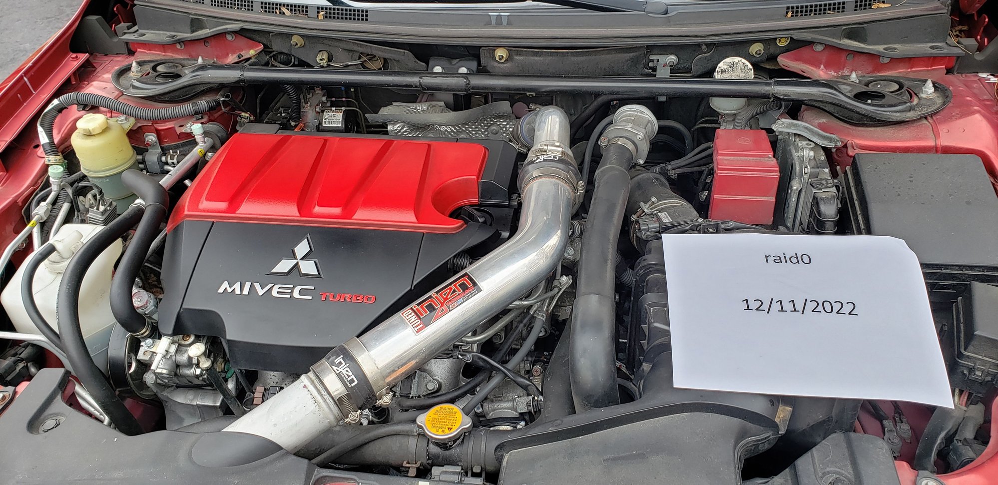 2011 Mitsubishi Lancer Evolution - Negligented EVO X - Used - VIN JA32W8FV2BU043693 - 47,200 Miles - 4 cyl - AWD - Manual - Sedan - Red - Manassas, VA 20112-7826, United States