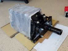 Getting ready to place it on the engine stand.  I kept it covered in plastic until it was off the floor.