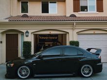 Lowered evo x