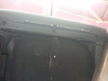 This shows the factory bumper from the bottom