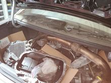 most of the drivetrain in the trunk