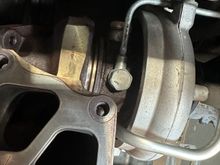 V-band clamp removed