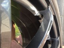 Small chip on side of spoke