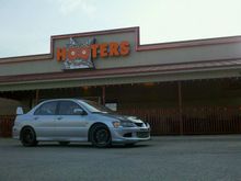 out front of hooters on the way home from picking it up