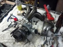 Nissan t28 with Turbosmart wastegate and 7 lb spring