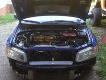 I was repairing my bumper and lip at this time, but it was a moment to see all the plumbing :)