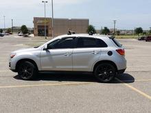 Plasti Dipped Outlander Sport side