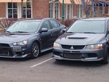 Grabbed a bite to eat and let the evos spend time together haha