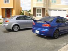 I am going to change the spoiler and the hood for the evo x