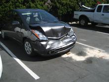 The &amp;$@(! that rear-ended my Evo. It's still leaking like a mofo a day later at the bodyshop.