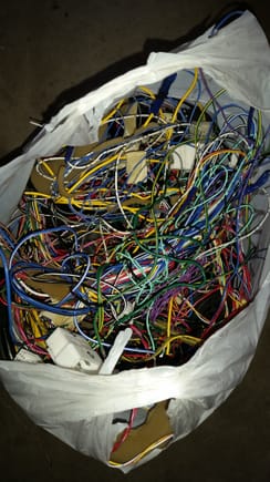 Bag of unused wiring and connectors not including tape or door harnesses