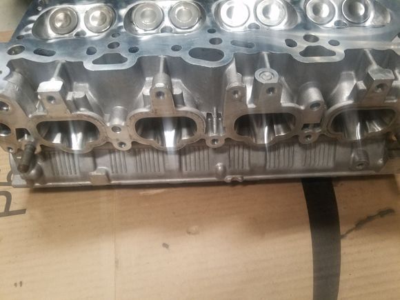 Cleaned as far up the intake ports as I could reach.