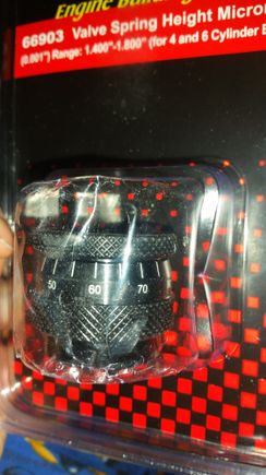 Valve spring height micrometer.