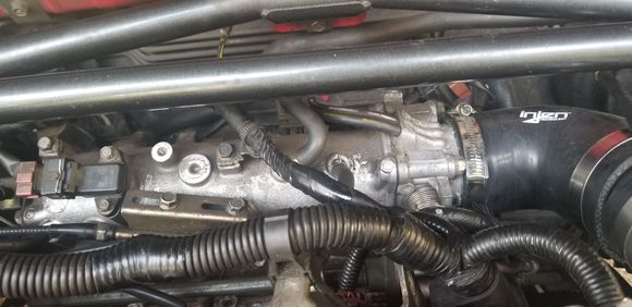 Intake and vaccum lines.