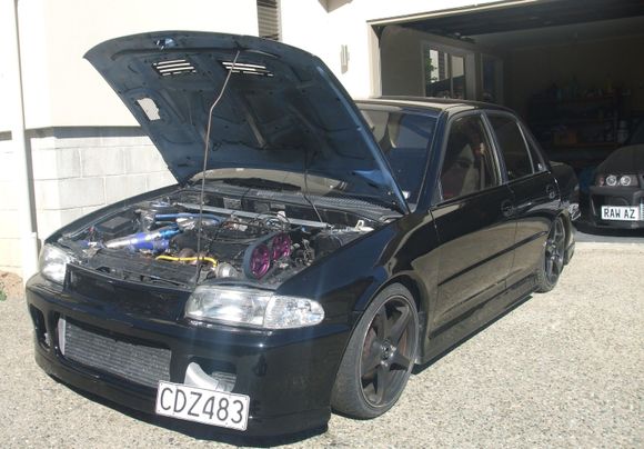 RAW AZ in background (Evolution V)