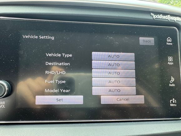 Here is the settings page set to auto. 