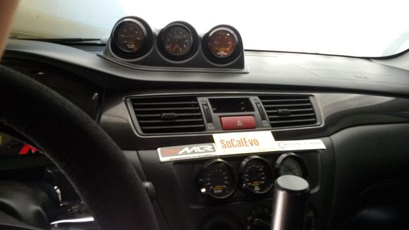 6 AEM digital gauges.