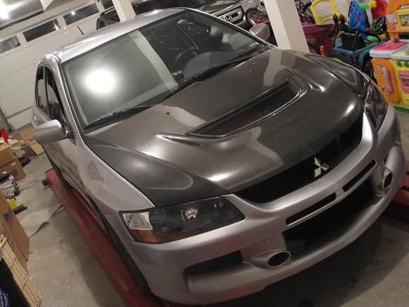 CF hood/JDM headlights