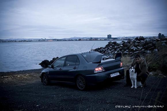 My Evo, Me &amp; Panda my husky