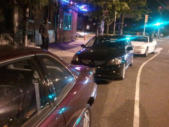Parallel parked in Philly for a show. 5th and Spring Garden St.