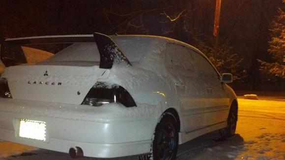 First Snow <3 Picture from the back.