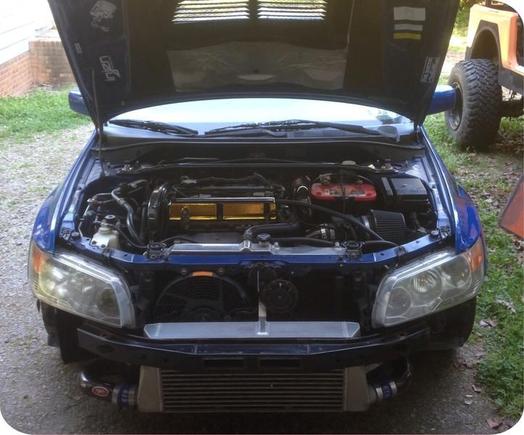 I was repairing my bumper and lip at this time, but it was a moment to see all the plumbing :)