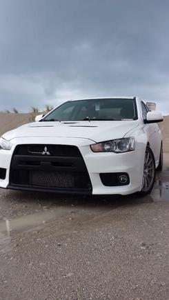 During hurricane Arthur, took a beach trip